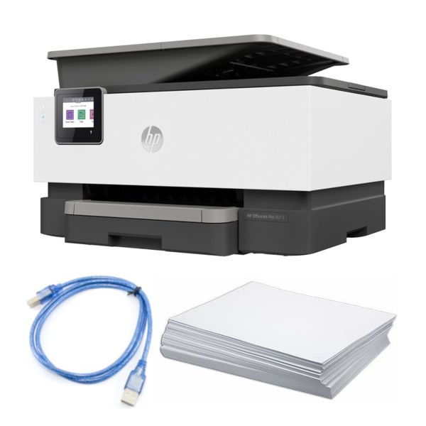 HP Officejet Pro 9013 Inkjet 4-in-1 Print, Copy, Scan, Fax Printer Bundle