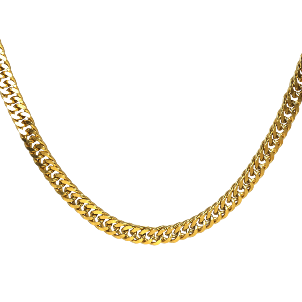 MA VIE - Stainless Steel Cuban Link Chain Men Necklace - Gold | Shop ...