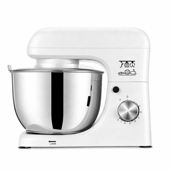 White Stand Mixer - 1500W, 8L, 10 Speeds