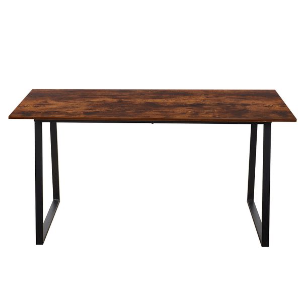 Wooden texture vintage-style office desk and dining table