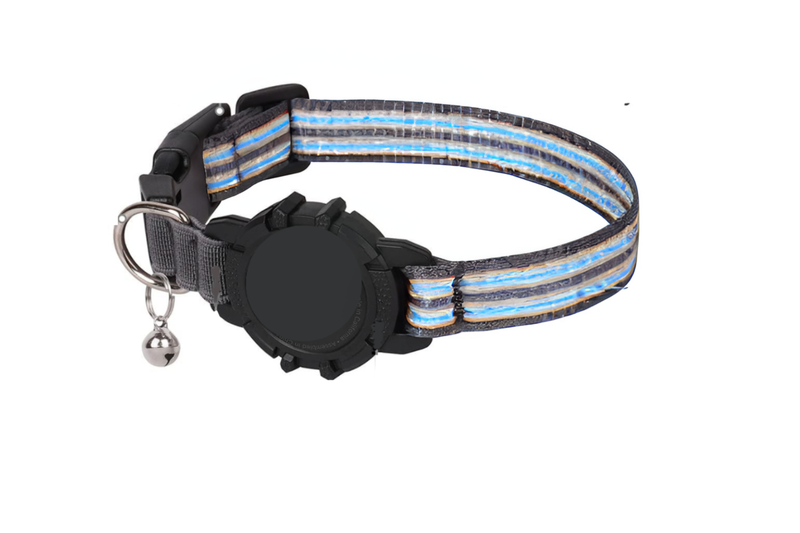 Reflective Integrated Apple Air Tag Cat Collar, Heavy Duty