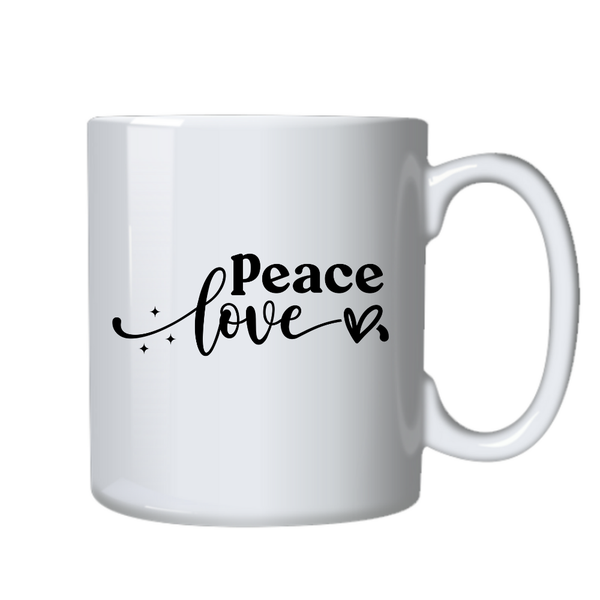 Motivational Positive Mug - Peace Love