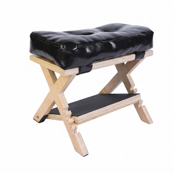 Adjustable Wooden Foot Rest for Under Desk, 4 Heights