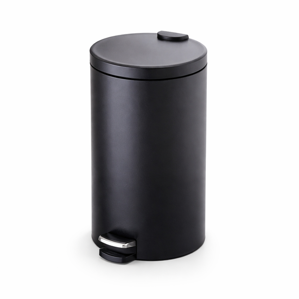 12L Trash Can - Bathroom, Swing Lid, Stainless