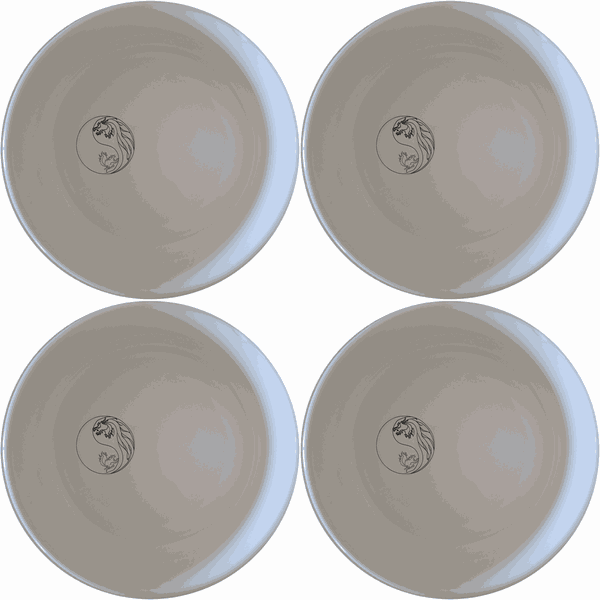 Yingyang Chinese Dragons Bowl Set of 4 - Range 2