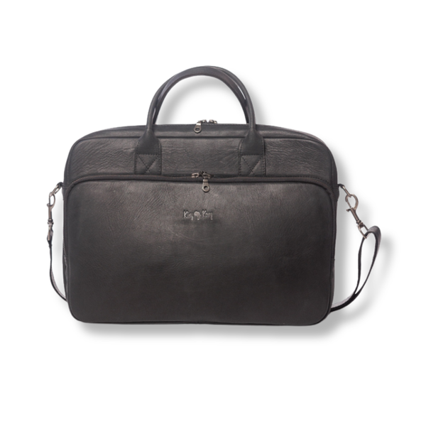 King Kong Leather - Laptop Bag - Leather - Business &amp; Trolley Slot