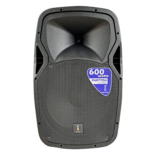 Party 15" Active Speaker with Speaker Stand and Wired Microphone