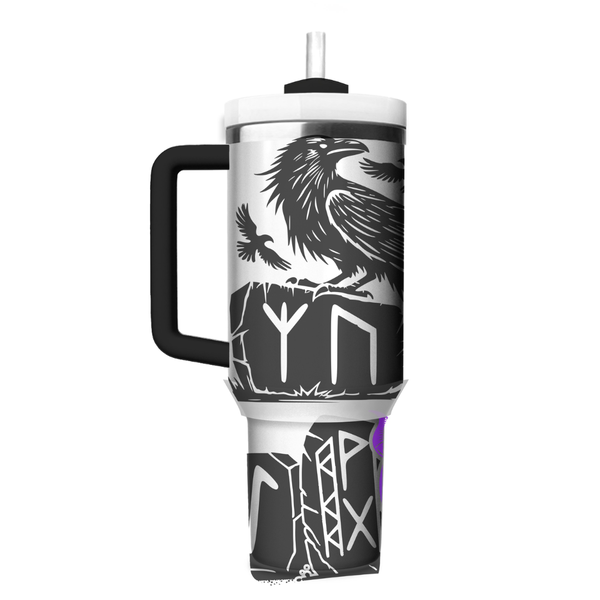 Viking Runes 40oz Quencher Tumbler