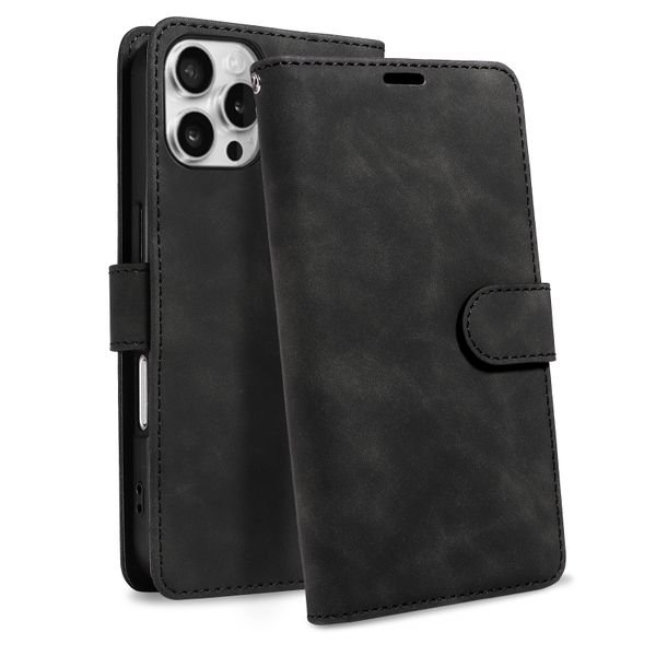 Drop-Proof Stand Flip Phone Case Compatible with iPhone 16 Pro Max
