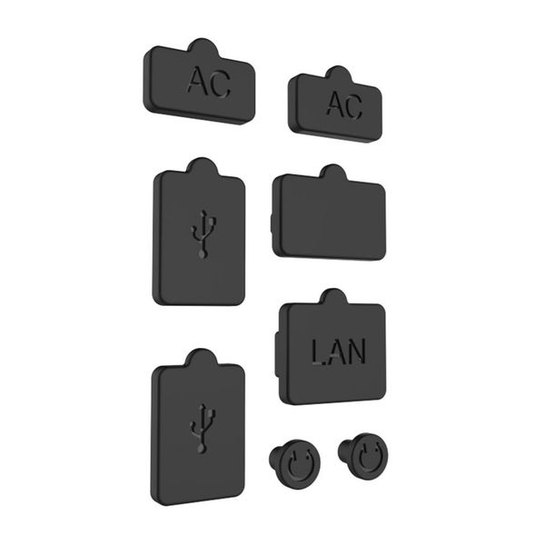 Black Silicone Dust Plugs Compatible with Nintendo Switch OLED