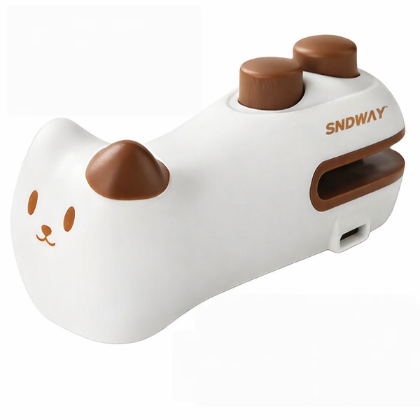 Sndway Rechargeable 2 In 1 Mini Bag Sealer W/ Cutter &amp; Magnet Heat Sealer