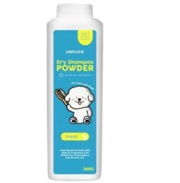 Pet Dry Shampoo Powder - No Rinse - Fresh