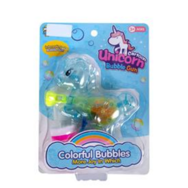Bubble Novelty Unicorn Gun With Light
