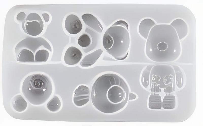 Tiny Bears Silicone Mould (smallest 1.6cm, largest 4.5cm)