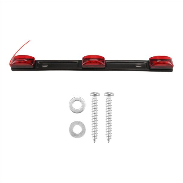 Trailer Tail Light Bar, 14.2 inch Red Clearance Identification ID Marker Li