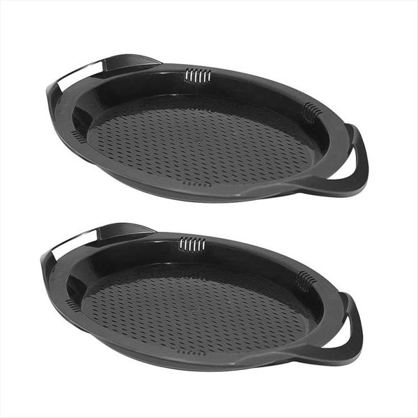 2Pcs Steamer Pan For Thermomix Varoma Pan Tray With Perforated Holes