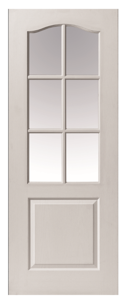 Cape Dutch - 6 Light arch Top - Glazed Interior Door