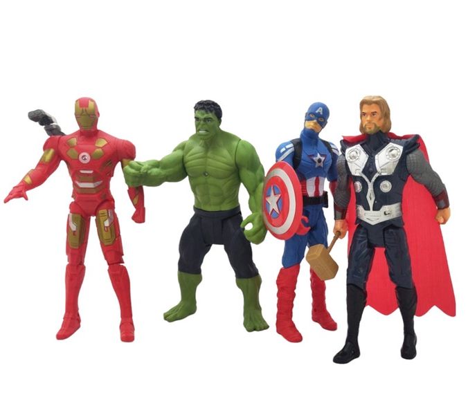 The World Avengers 4 Hero Series Piece Action Figure Series Set