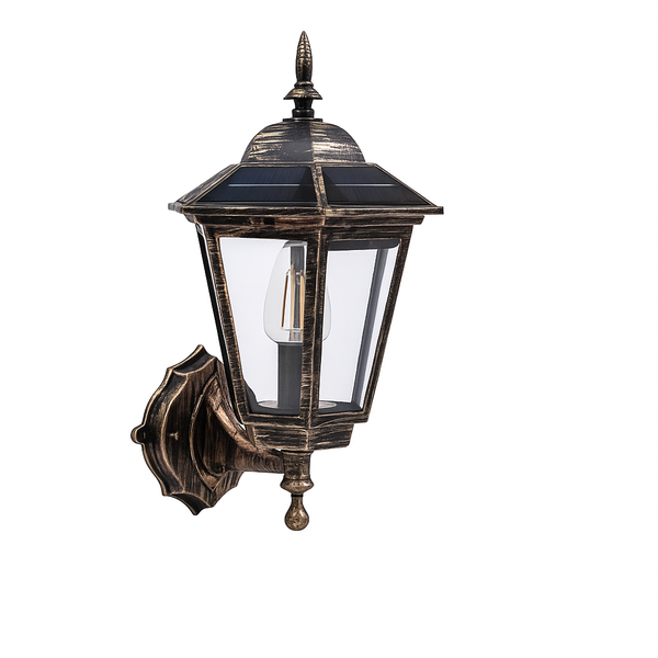 Solar Flame Hanging Induction Lantern - Outdoor, Warm Glow