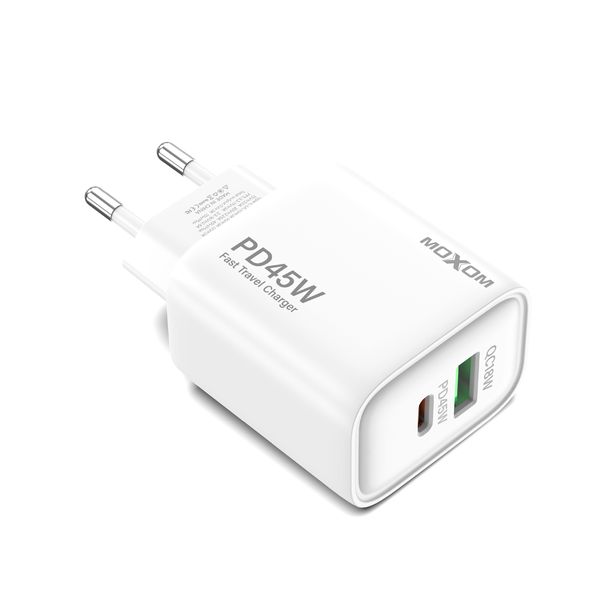 MOXOM MX-HC108 Wall Plug with USB and Type-C PD Fast Charging