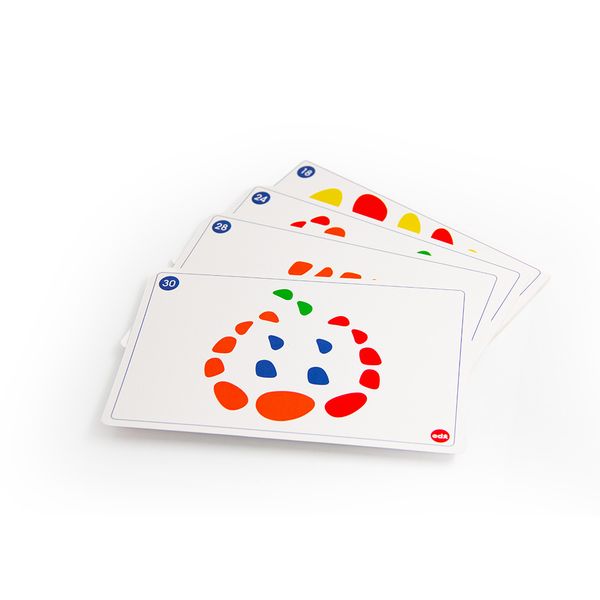 EDX Education Rainbow Pebbles Activity Cards - 15 Double-sided Cards