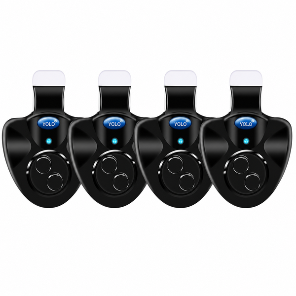 4-Piece Fish Bite Alarms for Fishing Rods with Sound Alarm Bell
