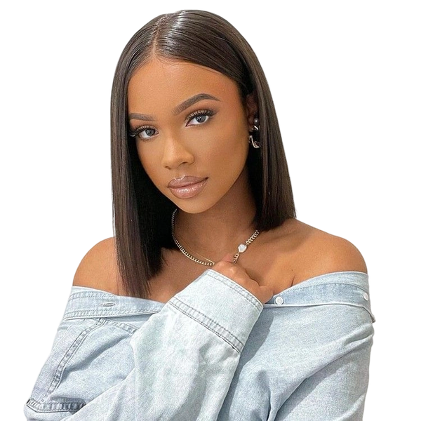 10 inch 5x5 Super Double Drawn Wig Vietnam Glueless Bone Straight Wig