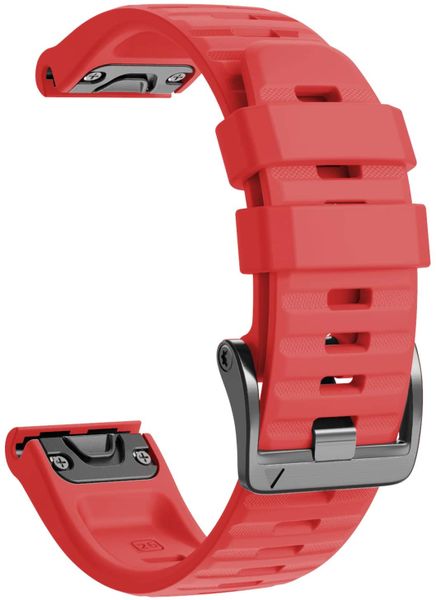 Replacement Silicone band for Fenix 6X (26MM)-Red