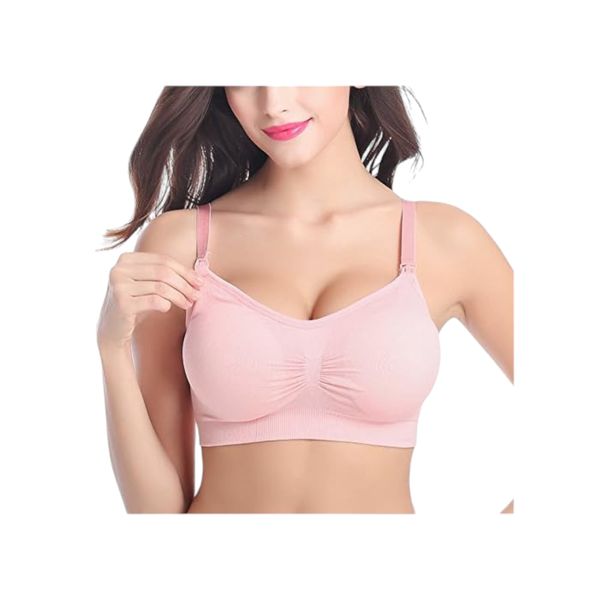 Absolute Maternity Plus Size Nursing Bra Nude Pink