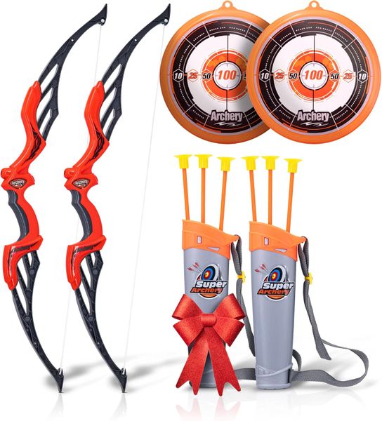 Bow and Arrow Toy for Kids - 2 Pack Set