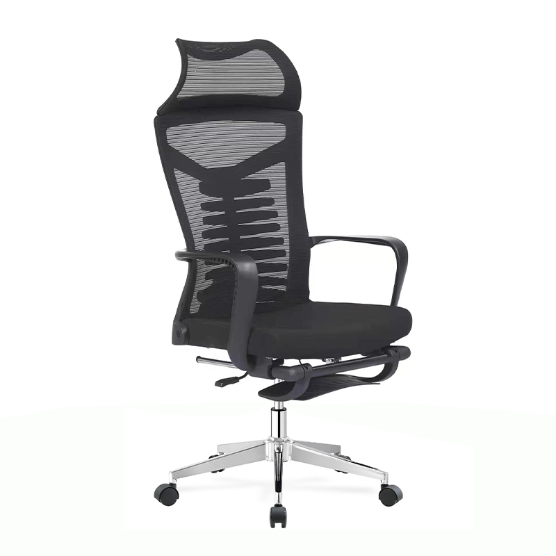 Furnny Office Chair-Ergonomic Retractable Footrest Adjustable High-Back