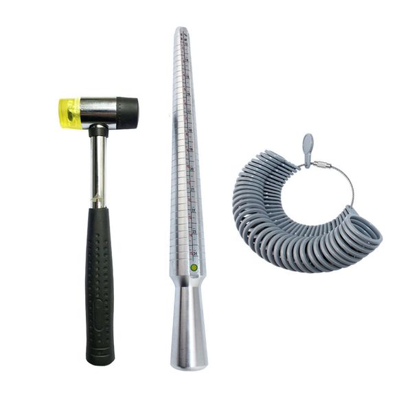 Ring Mandrel Sizer Finger Size Gauge Set Jewelry Making Measuring Sizing