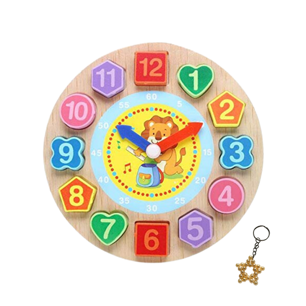 Kids Learning Wooden Clock