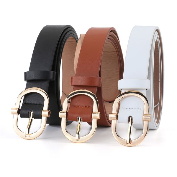 Women's Leather Belts for Jeans, Dress and Pants - 3 Pack