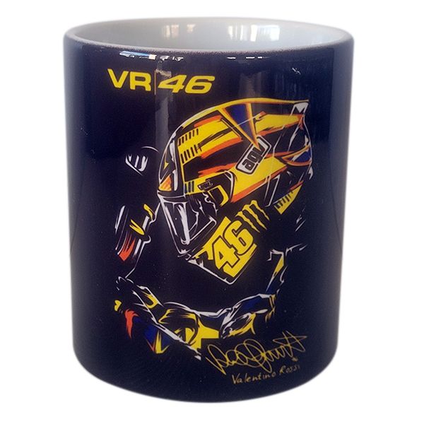 Moto GP Bikes `Look` - Coffee Mug - Valentino Rossi -VR46 Helmet
