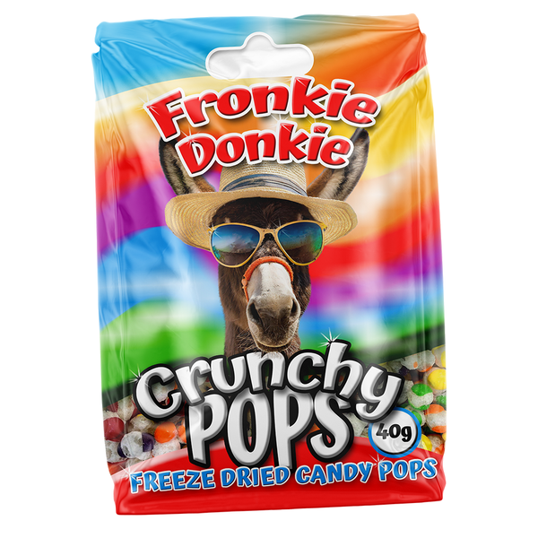 Fronkie Donkie Crunchy Pops - Freeze Dried Candy 40g re-sealable
