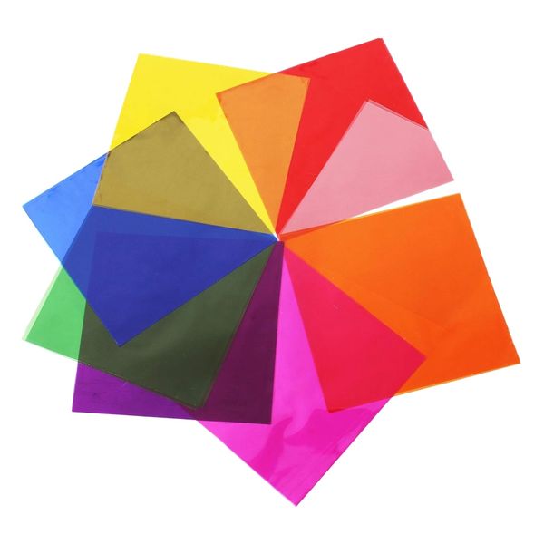 Kitchen Square Cellophane Colored Wrapping Paper Sheet -15cm - 120 Piece