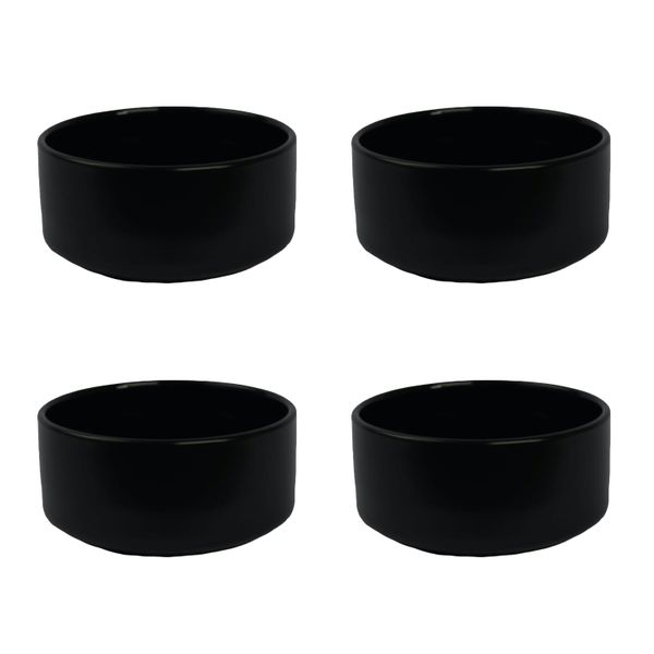 4 Pieces Of Modern Minimalist Design Round Ceramic Deep Bowls Set