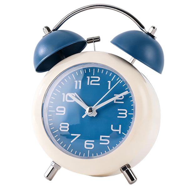 Kids Alarm Clock, Double Bell Classic Analog, Mini Round Desk Alarm Clock