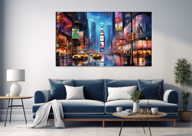 Canvas Wall Art - Downtown Discovery Abstract - BK0352