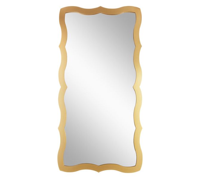 Scallop Baroque Mirror White 1200 x 600 mm