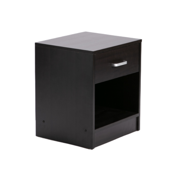 Pedestal - 1 Drawer - Alpha - Black