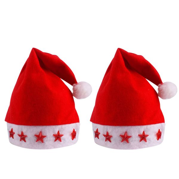Set of 2 Christmas Dress Up Santa Hat YHA-9