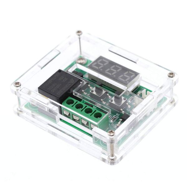 W1209 Digital Temperature Controller (12V) with Transparent Acrylic Case