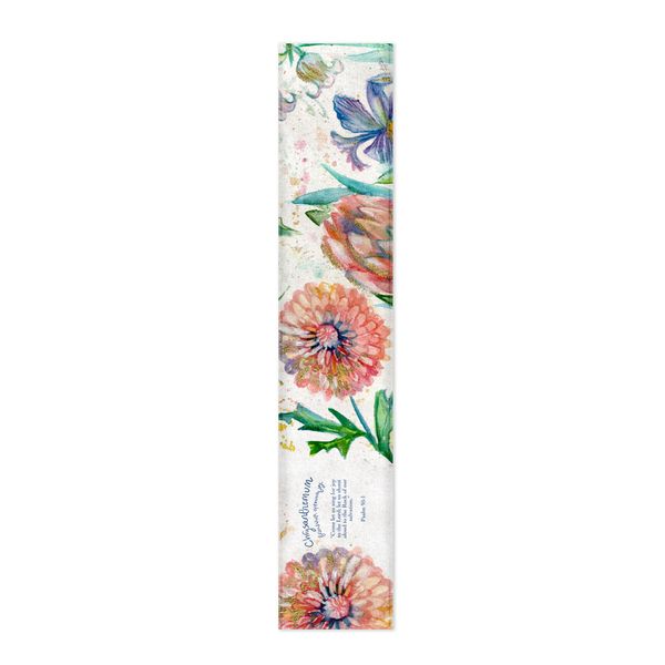 Chrysanthemum Messages of Hope By Kristin Van Lieshout Table Runner