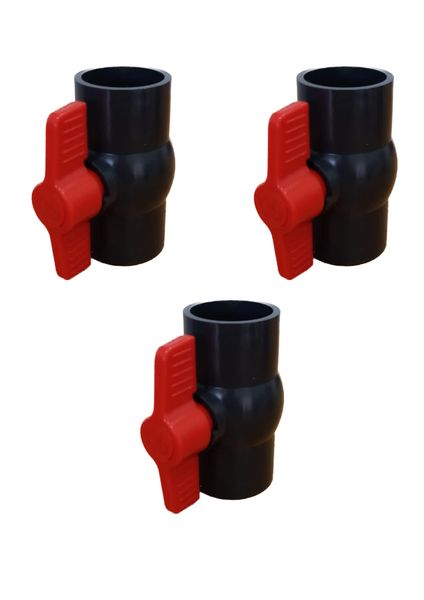 Aqua Max 50mm Compact Solvent Ball-valve - 3 Pack