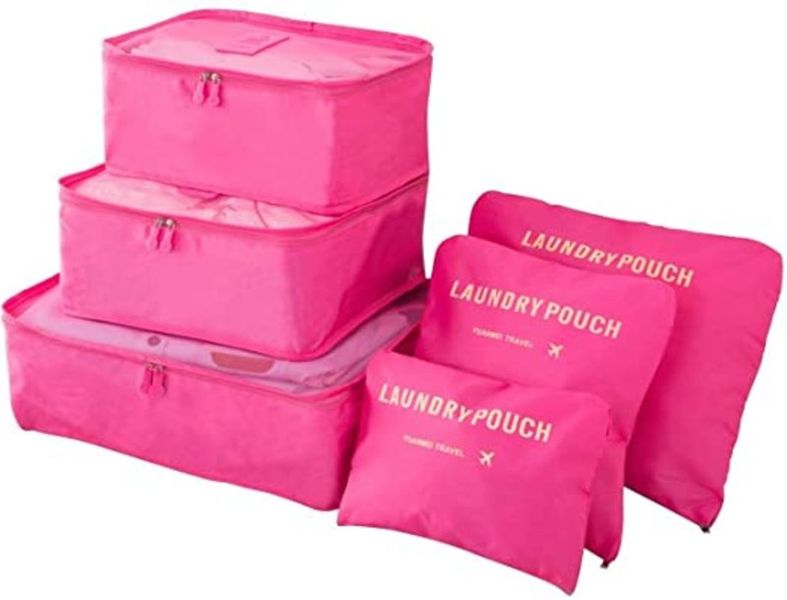 6Pcs Travel Luggage Organiser Bags