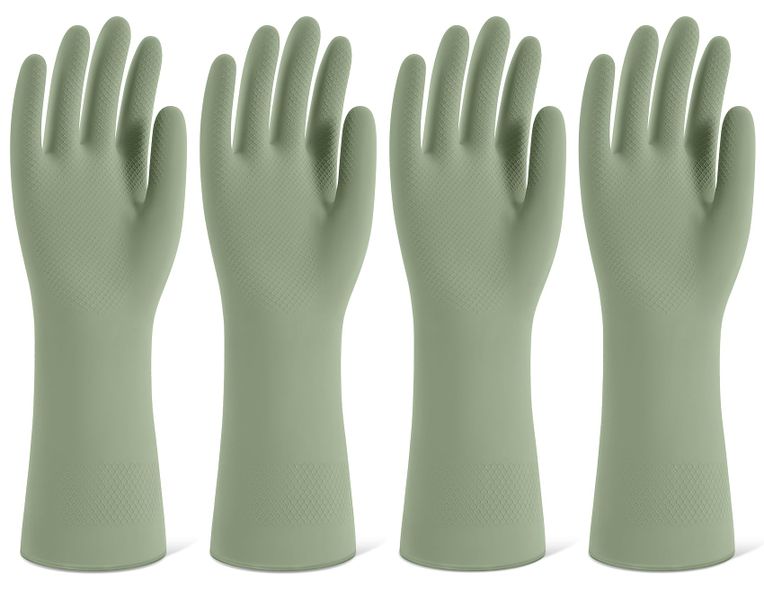 4 Pairs Reusable Kitchen Gloves, Non-Slip Design for Men &amp; Women