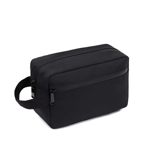 Black Toiletry Bag for Men Large Travel Wash Bag