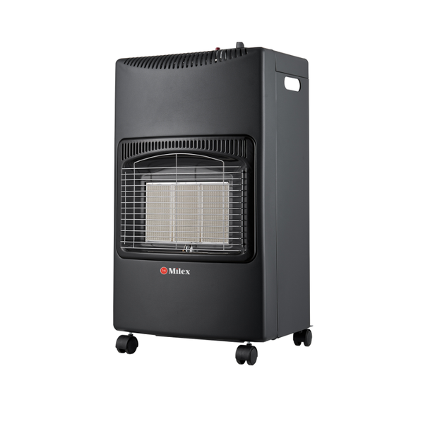 Milex Black and Silver Portable Gas Heater